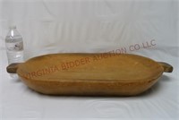 Antique Wooden Dough Bowl Trencher ~ 23.25" Wide