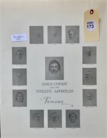Artwork, "Jesus Christ and the Twelve Apostles"