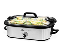 Elite Gourmet 3.5Qt. Casserole Stainless Steel