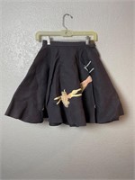 Vintage 1950s Wool Poodle Skirt