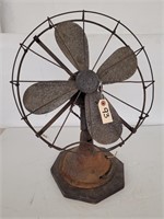 Diehl Antique Metal Oscillating Fan On Base