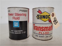 (2) Full Vintage Cans of  Automotive Fluid