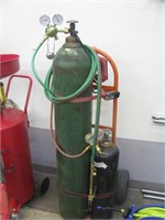 Acetylene Torch Olsen Gauges - Bottles full