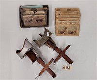 (2) Antique Stereoscope with Cards