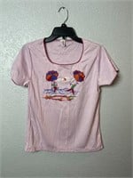 Vintage Knit Hot Air Balloon 1970s Shirt