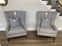 WING BACK CHAIRS W/PILLOW