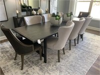 9PC DINING TABLE & CHAIRS