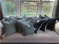 9PC ASSORTED PILLOWS