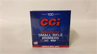 100ct CCI Magnum Small Rifle Primers No.450