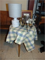 small decorator table and Misc. Decor