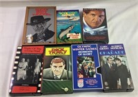 Lots of seven miscellaneous VHS tapes