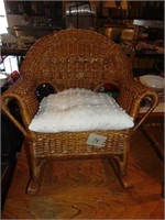 Childs Size Wicker Rocker