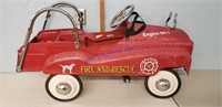 Vintage metal Instep Fire Engine Pedal Car