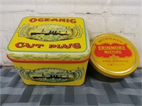 Vintage Tin Tobacco Tins: Oceanic and Murrays