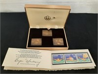 1976 Canada Post Bronze Olympic Action Stamp Set