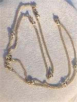 10K Gold Chain with Beads