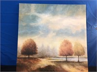 Home Decor Picture on canvas with trees