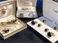Vintage Cufflink Sets with Boxes