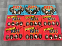 9 Original 1978 KISS Unopened Wax Packs