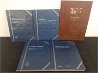Five Canadian Coin Blue Book Coin Holders - Empty
