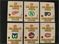 1981-82 Post NHL Stars in Action Cards - Six Cards