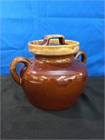 Brown Glaze Bean Pot