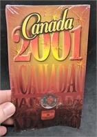 2001 Canada Celebration Coloured 25-Cent Quarter