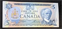 1979 Bank of Canada $5 Bank Note