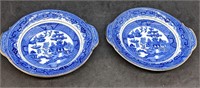 2 Small English Pottery Dishes
