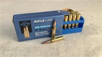 (20) PPU 180gr 308 Winchester SP Ammo