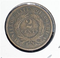 1865 United States 2 Cents Coin