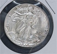 1942 United States Silver 50-Cent Half Dollar Coin