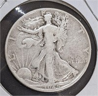 1945 United States Silver 50-Cent Half Dollar Coin