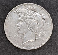 1927 -D United States Silver Peace $1 Dollar Coin