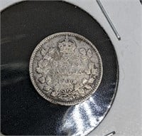 1906 Canadian Sterling Silver 5-Cent Coin