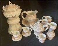 Beautiful Ceramic Coca-Cola Set
