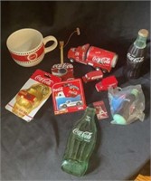 Flattened Glass Bottle, Assorted Coca-Cola