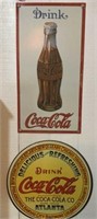 (2) Metal Coca-Cola Signs