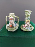 Pair of Mini Face Vases