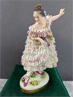 Volkstedt Dresden Flamenco Lace Figurine