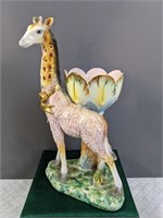 Stunning Vintage Capodimonte Giraffe Vase