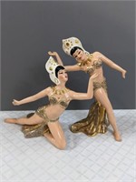 Amazing MCM Asian Dancer Figurines
