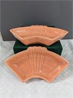 California Pottery Deco Trays