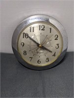 Vintage Sessions Electric Wall Clock Silver