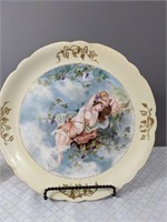 Antique Handpainted and Decorated Plate Signed