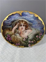 Antique Handpainted wall plaque