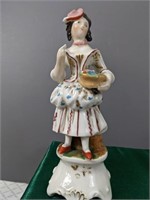 Capodimonte Figurine Lady with Basket