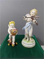 Pair of Cherubic Figurines