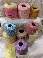 Cotton Crochet Thread Lot 4