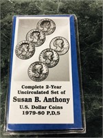 1979-1980 Susan B. Anthony Dollar Set